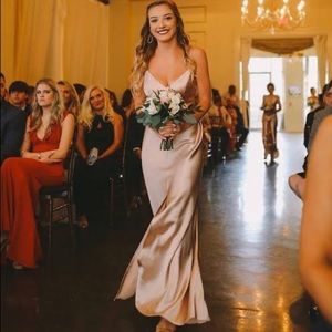 Jenny Yoo Dina dress (Pale Gold)